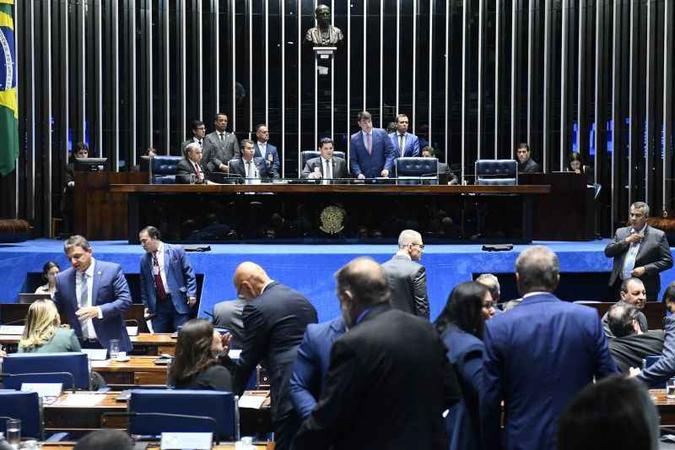Para receber mais do que o teto do INSS, os parlamentares precisarão pagar previdência complementar(foto: Marcos Oliveira/Agência Senado- 5/2/19 ) Para receber mais do que o teto do INSS, os parlamentares precisarão pagar previdência complementar(foto: Marcos Oliveira/Agência Senado- 5/2/19 )