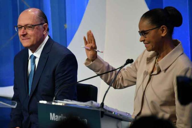 Alckmin e Marina Silva, por exemplo, receberam, respectivamente, 4,76% e 1% dos votos no primeiro turno (foto: Nelson Almeida/AFP) Alckmin e Marina Silva, por exemplo, receberam, respectivamente, 4,76% e 1% dos votos no primeiro turno (foto: Nelson Almeida/AFP)