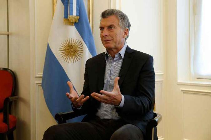O presidente da Argentina, Maurício Macri(foto: GEOFFROY VAN DER HASSELT/ AFP ) O presidente da Argentina, Maurício Macri(foto: GEOFFROY VAN DER HASSELT/ AFP )