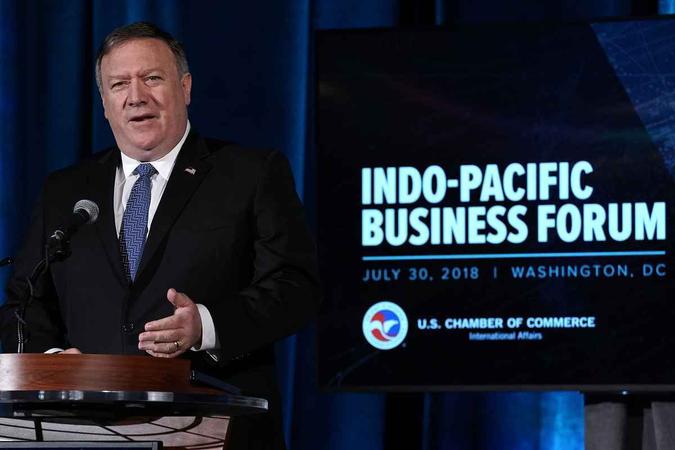 A viagem acontece em um momento de tensão com a China(foto: Alex Wong / GETTY IMAGES NORTH AMERICA / AFP) A viagem acontece em um momento de tensão com a China(foto: Alex Wong / GETTY IMAGES NORTH AMERICA / AFP)
