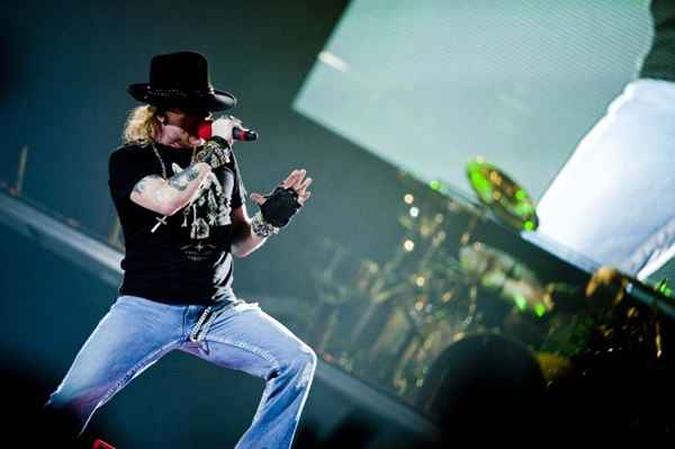 Axl Rose esteve em Atlanta na mesma época que AC/DC(foto: Pedro França/Esp. CB/D.A Press) Axl Rose esteve em Atlanta na mesma época que AC/DC(foto: Pedro França/Esp. CB/D.A Press)