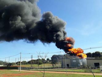 SubestaÃ§Ã£o da CEB, na Ã¡rea central de BrasÃ­lia, pega fogo(foto: CB/D.A Press Marcelo Ferreira)