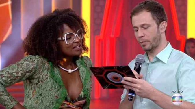 Nayara saiu com rejeição recorde da casa: mais de 92& dos votos.(foto: Globo/Reprodução) Nayara saiu com rejeição recorde da casa: mais de 92& dos votos.(foto: Globo/Reprodução)