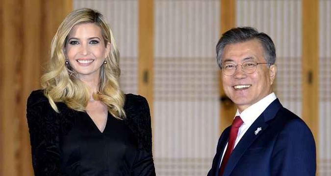 Ivanka chega à Coreia do Sul nesta sexta-feira (23/2)(foto: Kim Min-Hee / POOL / AFP) Ivanka chega à Coreia do Sul nesta sexta-feira (23/2)(foto: Kim Min-Hee / POOL / AFP)