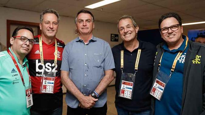 Bolsonaro esteve na final da Supercopa e foi recebido pelos dirigentes do Flamengo(foto: Carolina Antunes/PR) Bolsonaro esteve na final da Supercopa e foi recebido pelos dirigentes do Flamengo(foto: Carolina Antunes/PR)