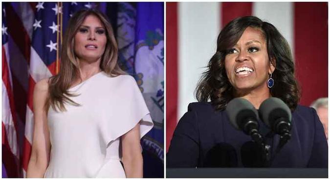 Diferenças entre Melania Trump e Michelle Obama refletem a mudança radical na presidência dos Estados Unidos(foto: AFP) Diferenças entre Melania Trump e Michelle Obama refletem a mudança radical na presidência dos Estados Unidos(foto: AFP)