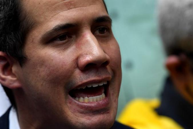 Líder da oposição venezuelana e auto-proclamado presidente interino Juan Guaido.(foto: Federico Parra / AFP) Líder da oposição venezuelana e auto-proclamado presidente interino Juan Guaido.(foto: Federico Parra / AFP)