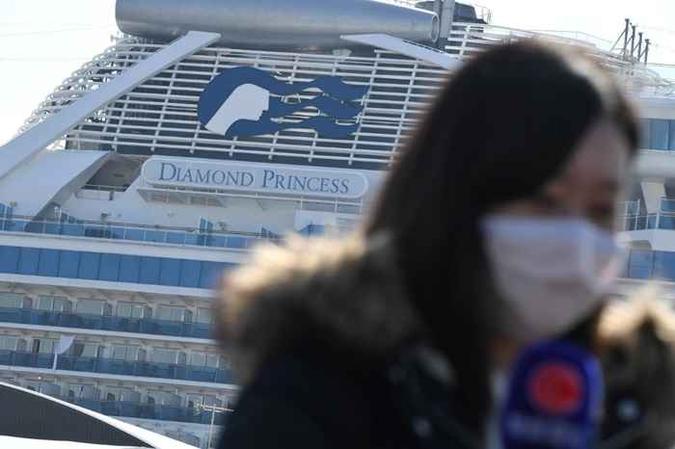 O presidente da Princess Cruises, Jan Swartz, anunciou que a tripulação vai ganhar dois meses de férias remuneradas.(foto: Philip FONG / AFP) O presidente da Princess Cruises, Jan Swartz, anunciou que a tripulação vai ganhar dois meses de férias remuneradas.(foto: Philip FONG / AFP)