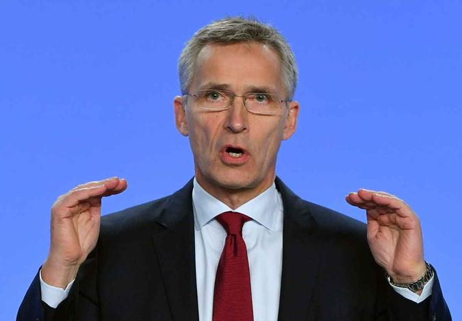 Otan se prepara para um mundo sem tratado nuclear INF, diz Jens Stoltenberg(foto: Emmanuel Dunand/ AFP) Otan se prepara para um mundo sem tratado nuclear INF, diz Jens Stoltenberg(foto: Emmanuel Dunand/ AFP)