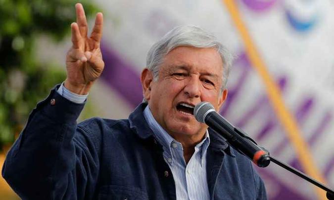 Andrés Manuel López Obrador é ex-prefeito da Cidade do México e disputa pela terceira vez(foto: AFP/Ulises Ruiz) Andrés Manuel López Obrador é ex-prefeito da Cidade do México e disputa pela terceira vez(foto: AFP/Ulises Ruiz)