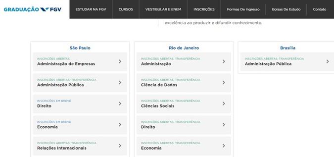 A Fundação Getulio Vargas (FGV) oferece 146 vagas para o segundo semestre deste ano(foto: FGV/Reprodução) A Fundação Getulio Vargas (FGV) oferece 146 vagas para o segundo semestre deste ano(foto: FGV/Reprodução)