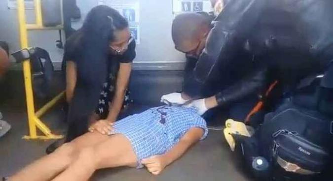 Criança ficou bastante machucada, mas está se recuperando(foto: Reprodução/ Vídeo) Criança ficou bastante machucada, mas está se recuperando(foto: Reprodução/ Vídeo)