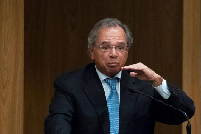 Paulo Guedes diz que, se não houver reforma da Previdência, União não terá como pagar folha em 2020(foto: Sérgio Lima/AFP) Paulo Guedes diz que, se não houver reforma da Previdência, União não terá como pagar folha em 2020(foto: Sérgio Lima/AFP)