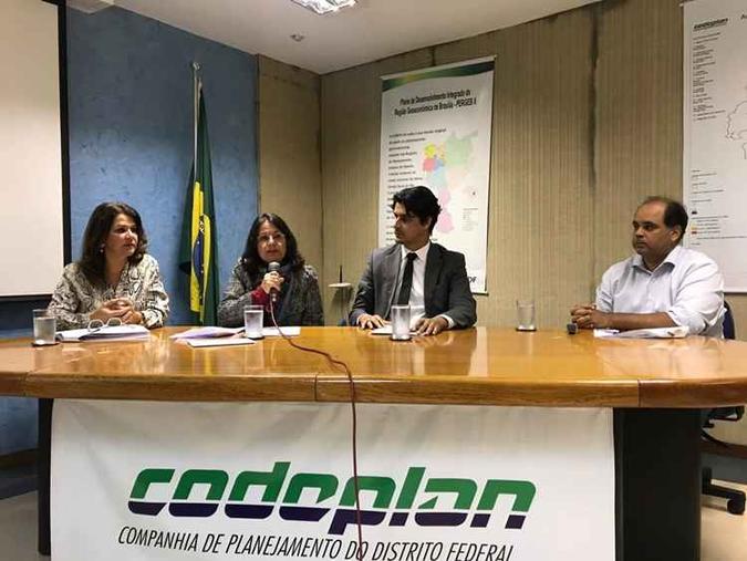 Os dados foram divulgados nesta terça-feira, na sede da Codeplan (foto: Bruna Lima ) Os dados foram divulgados nesta terça-feira, na sede da Codeplan (foto: Bruna Lima )