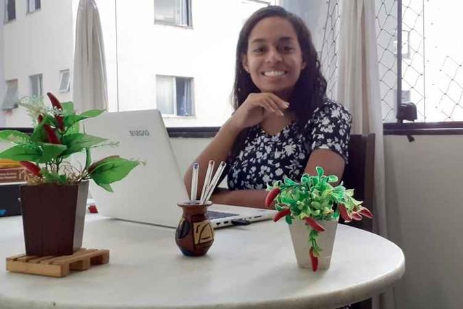Jessica Guedes,Advogada trabalhava em home office. (foto: Jéssica Guedes/Divulgação) Jessica Guedes,Advogada trabalhava em home office. (foto: Jéssica Guedes/Divulgação)