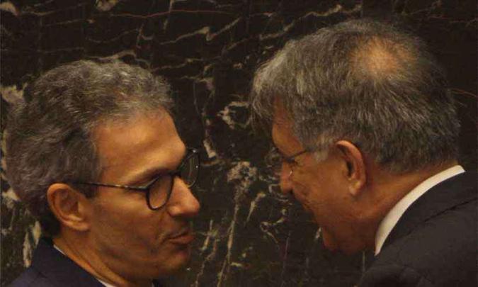 No Portal, o salário de Zema é de R$ 11,4 mil enquanto o de Pimentel era de R$ 10,5 mil (foto: Edésio Ferreira / Estado de Minas) No Portal, o salário de Zema é de R$ 11,4 mil enquanto o de Pimentel era de R$ 10,5 mil (foto: Edésio Ferreira / Estado de Minas)