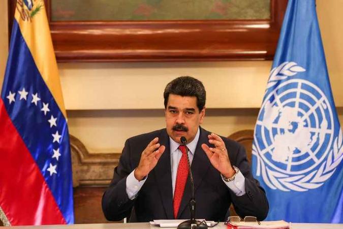 Maduro foi reeleito em 20 de maio de 2018 em eleições boicotadas pela oposição e desconhecidas pela União Europeia(foto: AFP) Maduro foi reeleito em 20 de maio de 2018 em eleições boicotadas pela oposição e desconhecidas pela União Europeia(foto: AFP)