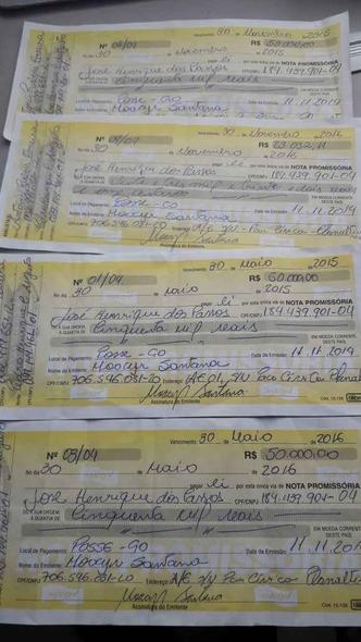 Os recibos ligam o religioso a uma casa lotérica, localizado em Posse (GO): o padre Moacyr seria dono de 55% do empreendimento(foto: Divulgação/MPGO) Os recibos ligam o religioso a uma casa lotérica, localizado em Posse (GO): o padre Moacyr seria dono de 55% do empreendimento(foto: Divulgação/MPGO)