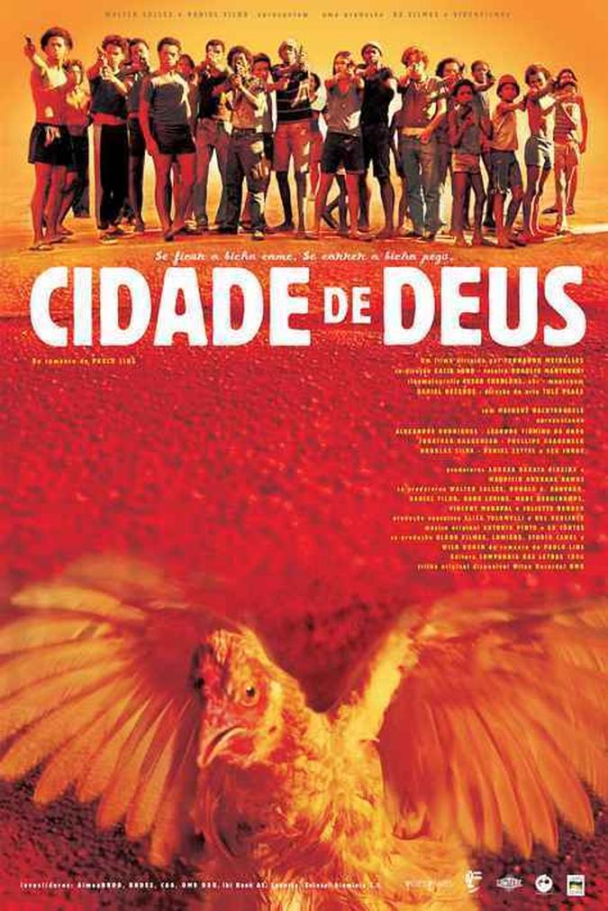 Cartaz do filme 'Cidade de Deus'(foto: Divulgação / Moovie) Cartaz do filme 'Cidade de Deus'(foto: Divulgação / Moovie)
