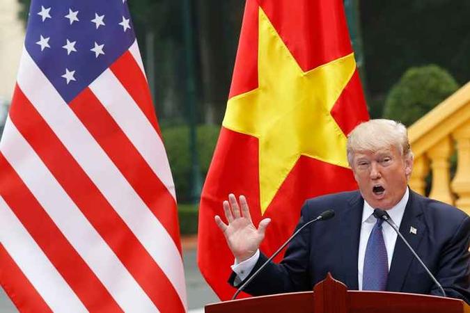 A última escala da viagem de Trump é nas Filipinas, onde já se encontra(foto: AFP/ KHAM) A última escala da viagem de Trump é nas Filipinas, onde já se encontra(foto: AFP/ KHAM)