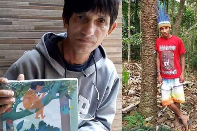 Olivio Jukepé e o filho Wera Jeguaká Mirim usam rimas para lutar por mais direitos do seu povo(foto: Arquivo Pessoal e Jeguaká Mirim/Divulgação) Olivio Jukepé e o filho Wera Jeguaká Mirim usam rimas para lutar por mais direitos do seu povo(foto: Arquivo Pessoal e Jeguaká Mirim/Divulgação)