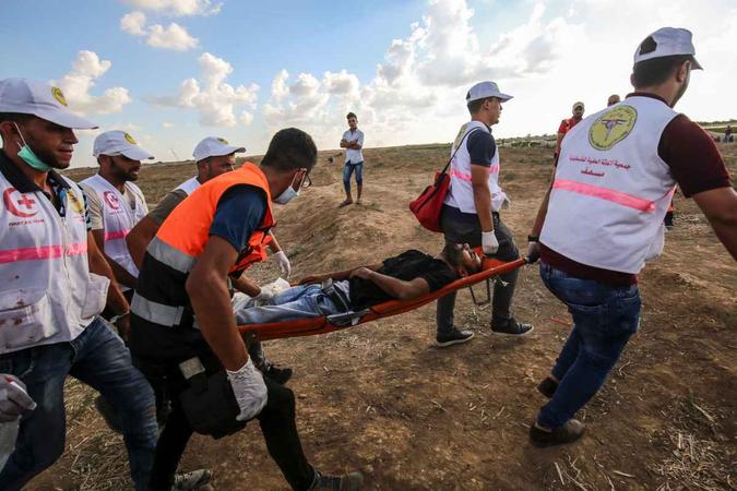 A Faixa de Gaza, com 2 milhões de habitantes, está encravada entre Israel, Egito e o Mediterrâneo. Israel submete o enclave a um bloqueio terrestre e marítimo(foto: Said Khatib / AFP) A Faixa de Gaza, com 2 milhões de habitantes, está encravada entre Israel, Egito e o Mediterrâneo. Israel submete o enclave a um bloqueio terrestre e marítimo(foto: Said Khatib / AFP)