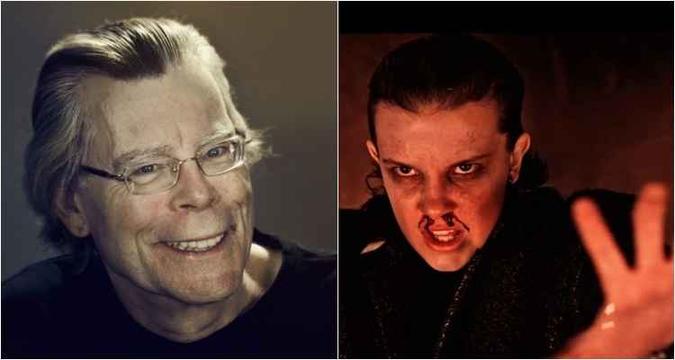 Autor de histórias icônicas de terror, Stephen King elogia 'Stranger things'(foto: Montagem de fotos Internet/Reprodução e Netflix/Divulgação) Autor de histórias icônicas de terror, Stephen King elogia 'Stranger things'(foto: Montagem de fotos Internet/Reprodução e Netflix/Divulgação)