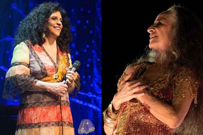A última parceria entre Gal e Bethania tinha acontecido há mais de 20 anos(foto: Marcos Hermes/Divulgação e AFP PHOTO / YASUYOSHI CHIBA ) A última parceria entre Gal e Bethania tinha acontecido há mais de 20 anos(foto: Marcos Hermes/Divulgação e AFP PHOTO / YASUYOSHI CHIBA )