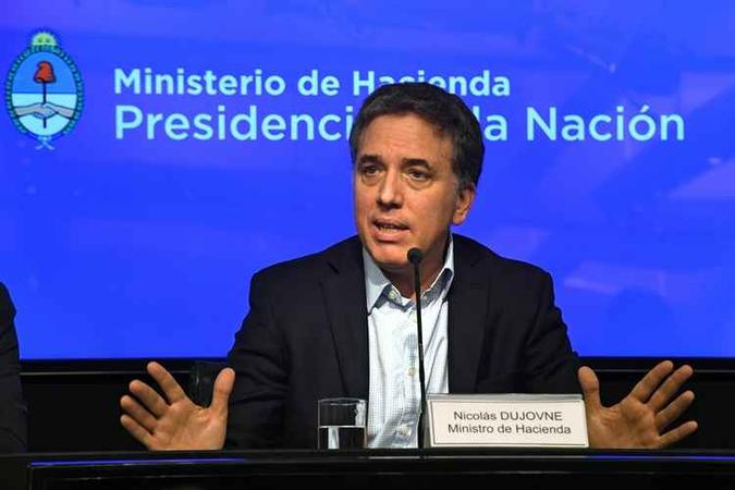 Nicolas Dujovne é o ministro da Fazenda da Argentina(foto: EITAN ABRAMOVICH / AFP / ) Nicolas Dujovne é o ministro da Fazenda da Argentina(foto: EITAN ABRAMOVICH / AFP / )