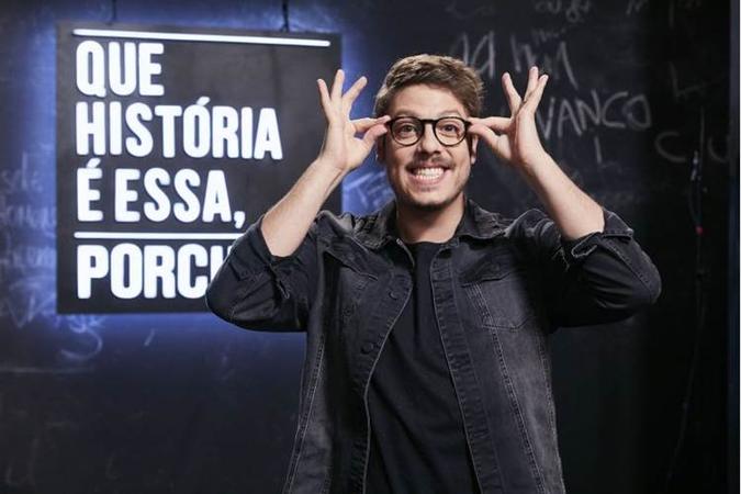 O relato das pessoas, em talk shows, é a fonte de interesse de Porchat(foto: Juliana Coutinho / Divulgação) O relato das pessoas, em talk shows, é a fonte de interesse de Porchat(foto: Juliana Coutinho / Divulgação)
