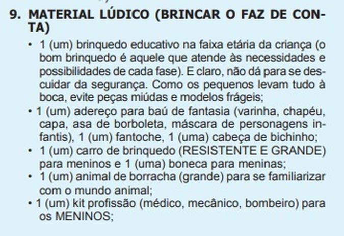 No site oficial do colégio, as especificações continuam(foto: Reprodução/Instituto Dom Barreto ) No site oficial do colégio, as especificações continuam(foto: Reprodução/Instituto Dom Barreto )