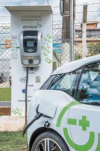 Projeto da CPFL: empresa tem 16 veículos elétricos e implantou 10 revendas para abastecimento nas rodovias Anhanguera e Bandeirantes(foto: CPFL/Divulgação) Projeto da CPFL: empresa tem 16 veículos elétricos e implantou 10 revendas para abastecimento nas rodovias Anhanguera e Bandeirantes(foto: CPFL/Divulgação)