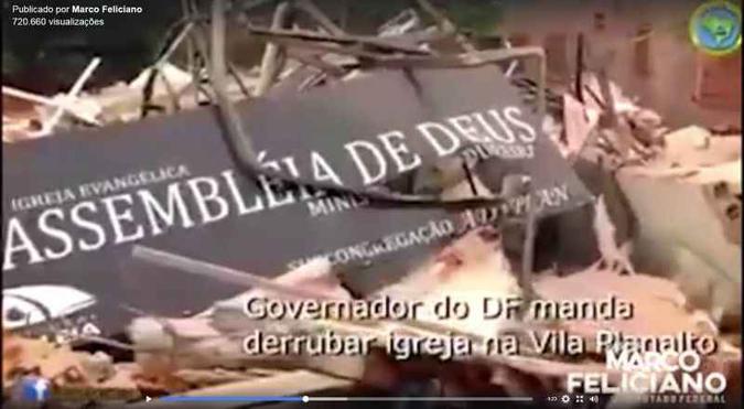 Deputado usou vídeo para criticar a operação do Executivo local(foto: Dep. Marco Feliciano/Facebook/Reprodução) Deputado usou vídeo para criticar a operação do Executivo local(foto: Dep. Marco Feliciano/Facebook/Reprodução)
