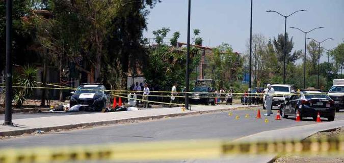 O ataque ocorreu no estado mexicano de Guanajuato(foto: AFP / GUSTAVO BECERRA) O ataque ocorreu no estado mexicano de Guanajuato(foto: AFP / GUSTAVO BECERRA)