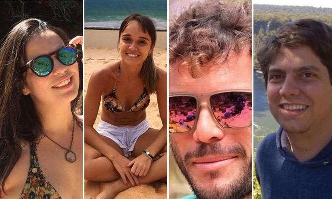 Pollyana, que nadava na cachoeira e Mariana, Alexsandro e Maurílio, que praticavam rapel, foram surpreendidos pela tromba d'água e morreram (foto: Reprodução/Facebook/Instagram) Pollyana, que nadava na cachoeira e Mariana, Alexsandro e Maurílio, que praticavam rapel, foram surpreendidos pela tromba d'água e morreram (foto: Reprodução/Facebook/Instagram)