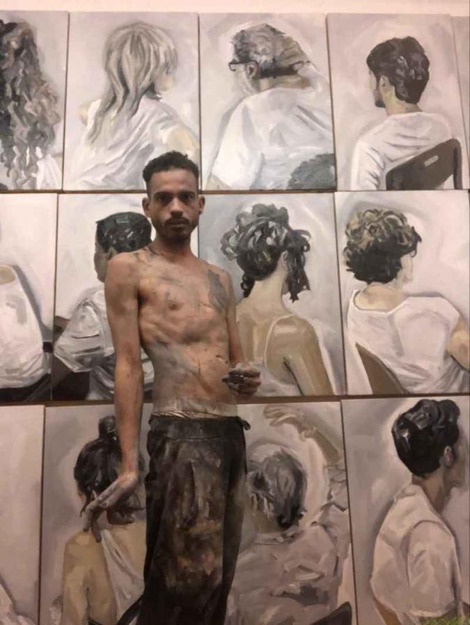 Artista visual Pedro Ivo Verçosa pintou os encontros que teve em Brasília(foto: Pedro Ivo Verçosa/Divulgação) Artista visual Pedro Ivo Verçosa pintou os encontros que teve em Brasília(foto: Pedro Ivo Verçosa/Divulgação)