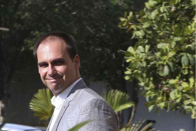 Deputado federal Eduardo Bolsonaro participou da Cúpula Conservadora das Américas, em Foz do Iguaçu (PR)(foto: Valter Campanato/Agência Brasil) Deputado federal Eduardo Bolsonaro participou da Cúpula Conservadora das Américas, em Foz do Iguaçu (PR)(foto: Valter Campanato/Agência Brasil)