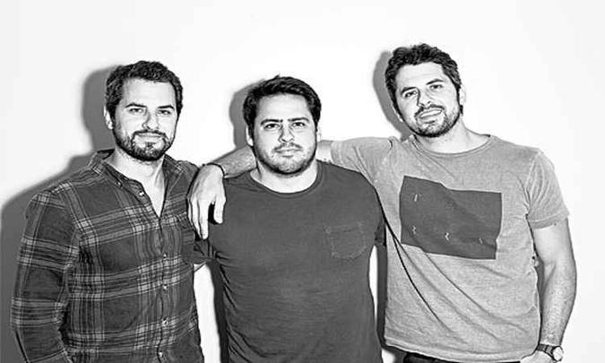 Fundadores de Zee.Now: Felipe Diz, Rodrigo Monteiro e Thadeu Diz(foto: Divulgação/Zee.Dog) Fundadores de Zee.Now: Felipe Diz, Rodrigo Monteiro e Thadeu Diz(foto: Divulgação/Zee.Dog)