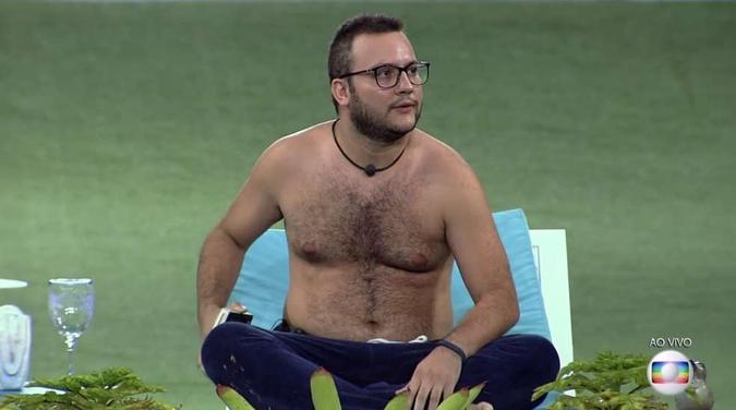 Diego questiona sua postura no jogo após ser indicado para o terceiro paredão(foto: TV Globo/Reprodução) Diego questiona sua postura no jogo após ser indicado para o terceiro paredão(foto: TV Globo/Reprodução)