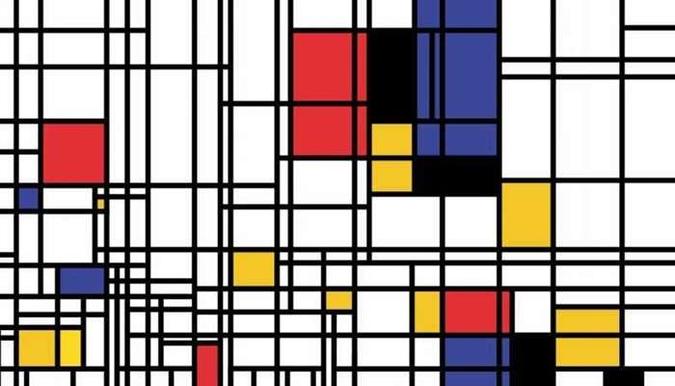 Obra do artista Piet Mondrian Obra do artista Piet Mondrian