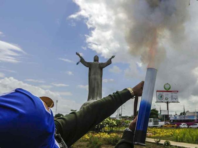Protestos ocorrem no país inteiro contra o governo de Daniel Ortega(foto: Inti Ocon/AFP) Protestos ocorrem no país inteiro contra o governo de Daniel Ortega(foto: Inti Ocon/AFP)