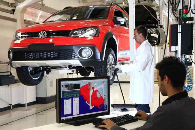 A Volkswagen é a maior exportadora do setor automotivo(foto: Volkswagen Brasil/Divulgação) A Volkswagen é a maior exportadora do setor automotivo(foto: Volkswagen Brasil/Divulgação)