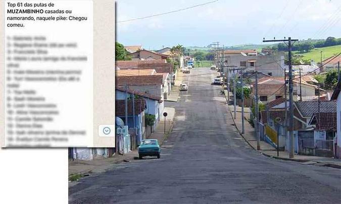 Uma das listas (E) que circulou em Muzambinho (D)(foto: Reprodução/Whatsapp e Wikicomons) Uma das listas (E) que circulou em Muzambinho (D)(foto: Reprodução/Whatsapp e Wikicomons)