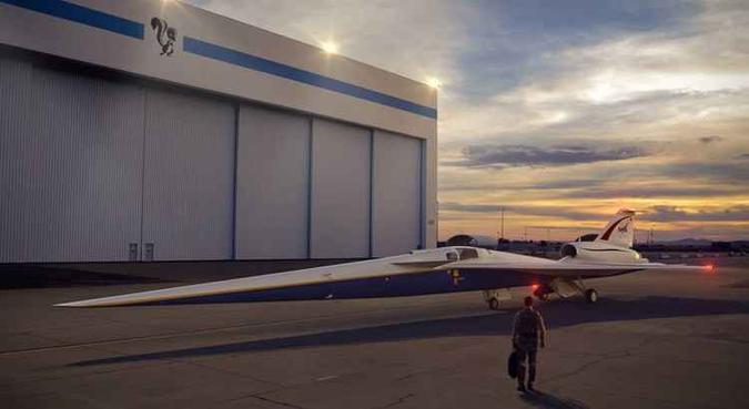 Se tudo ocorrer como o previsto, o avião fará 'o barulho de uma porta de automóvel fechando'(foto: Lockheed Martin/Nasa) Se tudo ocorrer como o previsto, o avião fará 'o barulho de uma porta de automóvel fechando'(foto: Lockheed Martin/Nasa)