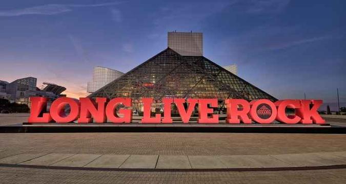 O Rock and Roll Hall of Fame fica em Cleveland, Ohio nos EUA(foto: Internet/Reprodução ) O Rock and Roll Hall of Fame fica em Cleveland, Ohio nos EUA(foto: Internet/Reprodução )