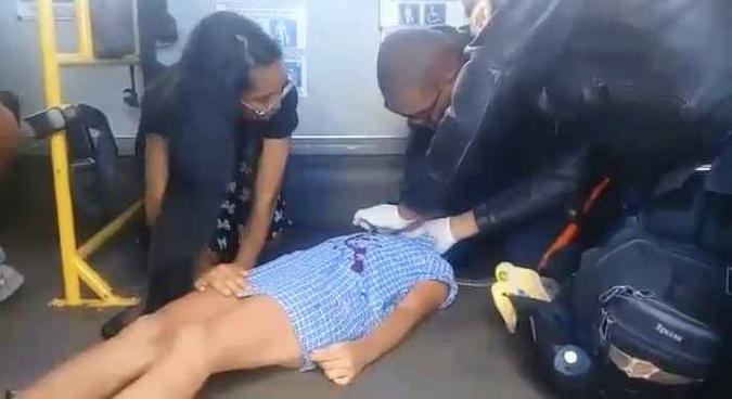 Assalto aconteceu na altura da QS 125, em Samambaia Sul(foto: Reprodução/ Vídeo) Assalto aconteceu na altura da QS 125, em Samambaia Sul(foto: Reprodução/ Vídeo)