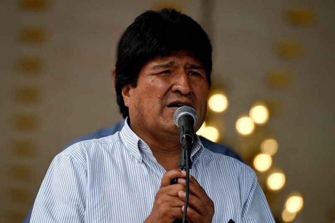Evo Morales está há 12 anos na presidência da Bolívia(foto: AFP / Federico PARRA) Evo Morales está há 12 anos na presidência da Bolívia(foto: AFP / Federico PARRA)