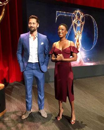 Ryan Eggold e Samira Wiley anunciaram os indicados(foto: Emmys/Reprodução) Ryan Eggold e Samira Wiley anunciaram os indicados(foto: Emmys/Reprodução)