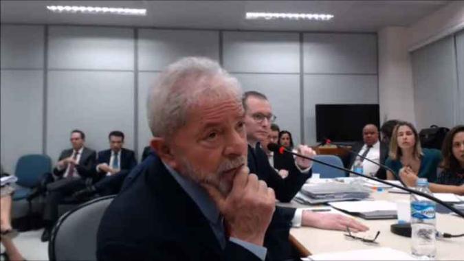 Lula em depoimento sobre a situação do sitio de Atibaia(foto: MPF/reproducao) Lula em depoimento sobre a situação do sitio de Atibaia(foto: MPF/reproducao)