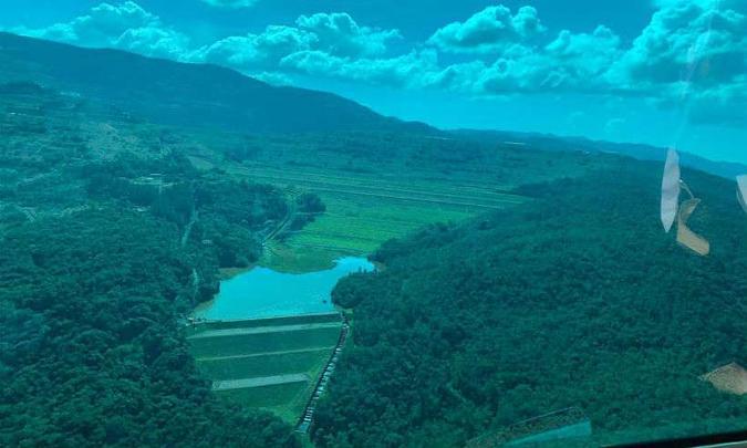 Queda do talude pode provocar o rompimento da barragem Sul Superior(foto: Defesa Civil Estadual/Divulgação) Queda do talude pode provocar o rompimento da barragem Sul Superior(foto: Defesa Civil Estadual/Divulgação)